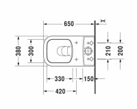 DURAVIT P3 COMFORTS TAPA INODORO